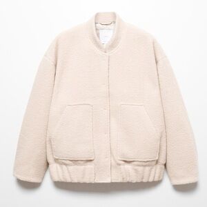 NWT Mango oversized bomber jacket